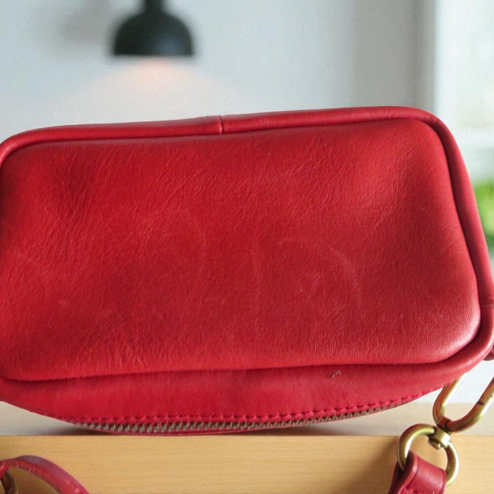 J.Crew - Leather Mini Crossbody Bag (Red) - EUC - Picture 13 of 16